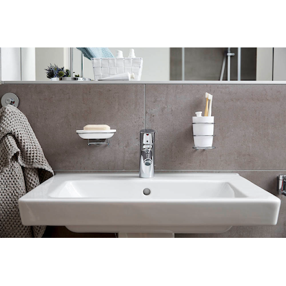 Artikelbild 3 für 2 WENKO Zahnputzbecher Milazzo silber, Artikelnummer 806887