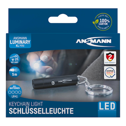 Artikelbild 12 für ANSMANN Keychain LED Taschenlampe schwarz 5,0 cm, Artikelnummer 629289