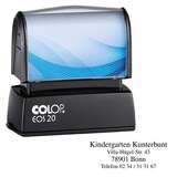 Artikelbild 1 für COLOP Textstempel, individualisierbar EOS 20 selbstfärbend blau, schwarz, rot ohne Logo, 1 St., Artikelnummer 136036