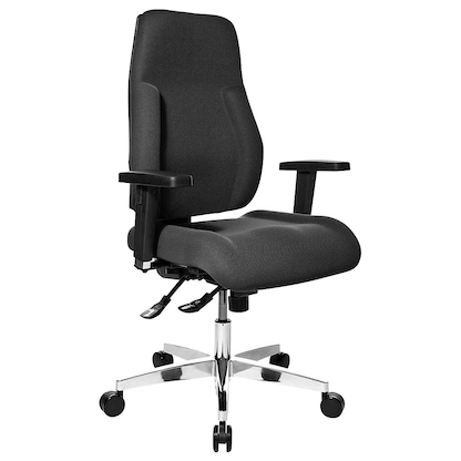 Artikelbild 7 für Topstar Bürostuhl Point 91, PI99GBC0 Stoff schwarz, Gestell alu, Artikelnummer 324756