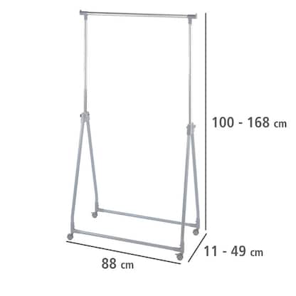 Artikelbild 3 für WENKO Kleiderständer silber Metall 88,0 x 100,0 - 168,0 cm, Artikelnummer 665782