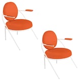 Artikelbild 1 für meet powered by PAPERFLOW Sessel SATURNE rost weiß Kunstleder, 2 St., Artikelnummer 230694