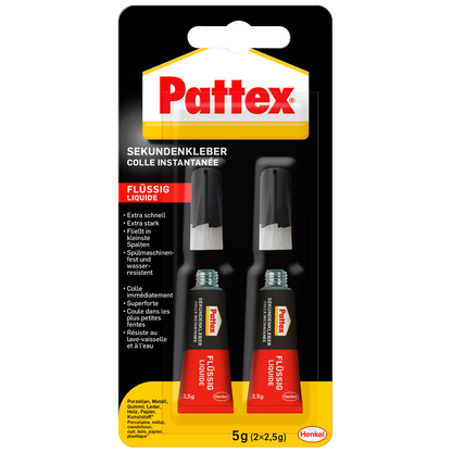 Artikelbild 1 für Pattex Sekundenkleber 2x 2,5 g, Artikelnummer 464638