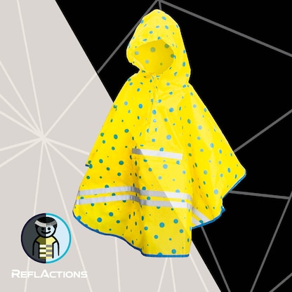 Artikelbild 2 für ROTH unisex Regenponcho Roar gelb Einheitsgröße 1 St., Artikelnummer 581179