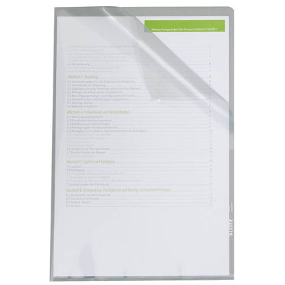 Artikelbild 8 für AKTION: 10 LEITZ Sichthüllen 4100 Premium DIN A4 glasklar glatt 0,15 mm mit Prämie nach Registrierung, Artikelnummer 386312