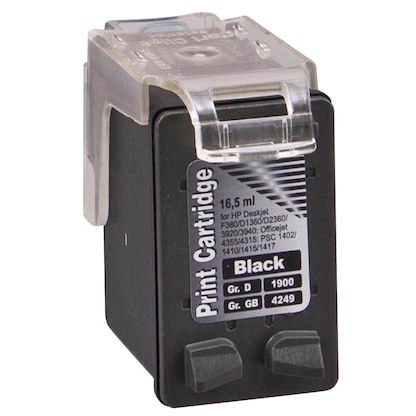 Artikelbild 3 für dots schwarz Druckerpatrone kompatibel zu HP 21XL (C9351A), Artikelnummer 199893