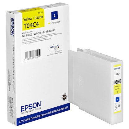 Artikelbild 1 für EPSON T04C4L gelb Druckerpatrone, Artikelnummer 615195