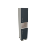 Artikelbild 1 für fm Regalschrank Sidney, 4260429769193 weiß, lavagrau 40,0 cm 44,2 cm, Artikelnummer 413441