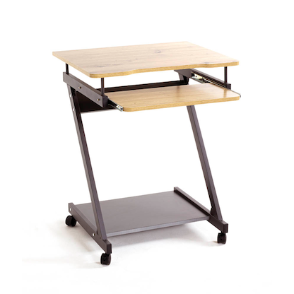 Artikelbild 1 für HAKU Möbel PC-Tisch mit Rollen eiche hell 60,0 x 49,0 x 75,0 cm, Artikelnummer 558062