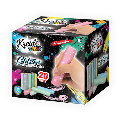 Artikelbild 24 für XTREM TOYS+SPORTS Glitzer Straßenmalkreide Glitzer farbsortiert 20 St., Artikelnummer 919037