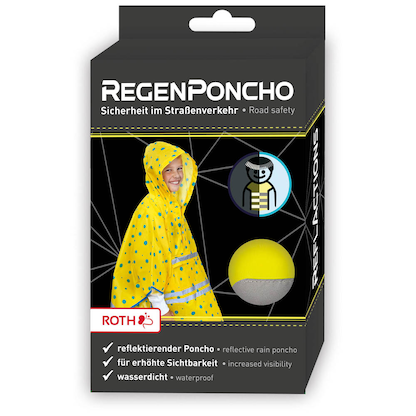 Artikelbild 9 für ROTH unisex Regenponcho Roar gelb Einheitsgröße 1 St., Artikelnummer 581179