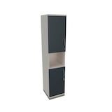 Artikelbild 1 für fm Regalschrank Sidney, 4260429769209 weiß, lavagrau 40,0 cm 44,2 cm, Artikelnummer 413514