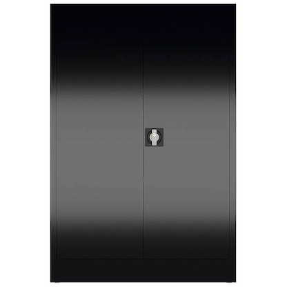 Artikelbild 3 für ClassiX Metallschrank X-530299 tiefschwarz 80,0 x 38,0 x 120,0 cm, aufgebaut, Artikelnummer 183899