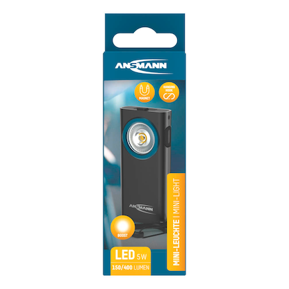 Artikelbild 20 für ANSMANN ML400R LED Taschenlampe schwarz 6,0 cm, 970 Lux, 400 Lumen, 5 W, Artikelnummer 629438