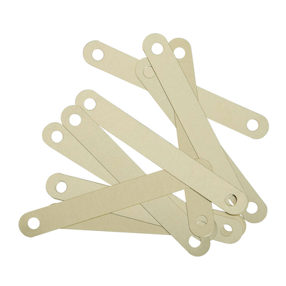 Artikelbild 2 für 100 MOOG & LANGENSCHEIDT Deckleisten für Hefter messing, Artikelnummer 136303