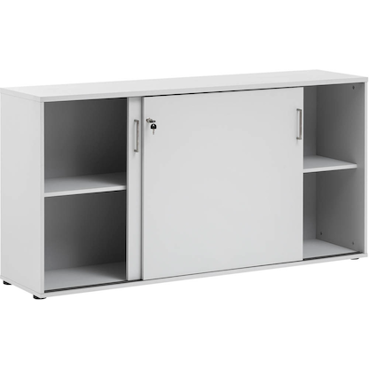 Artikelbild 5 für MÖBELPARTNER Schiebetürenschrank 1500, 701490 lichtgrau 2 Fachböden 160,2 x 41,0 x 84,2 cm, Artikelnummer 184121