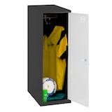 Artikelbild 1 für Simonrack Spind SIMONLOCKER DISM SINGLE anthrazit, weiß 8425437108563, 1 Schließfach 30,0 x 50,0 x 91,5 cm, Artikelnummer 354128