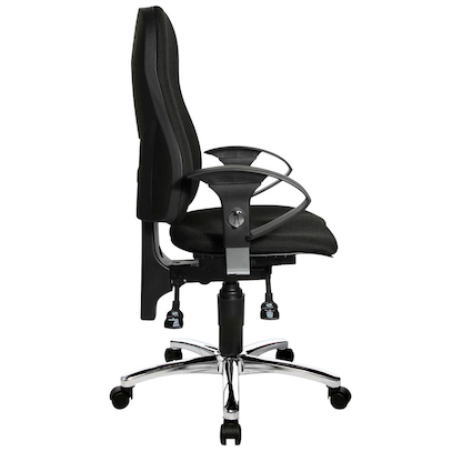 Artikelbild 4 für Topstar Bürostuhl Sitness® 10, SI59UG20 Stoff schwarz, Gestell chrom, Artikelnummer 970632