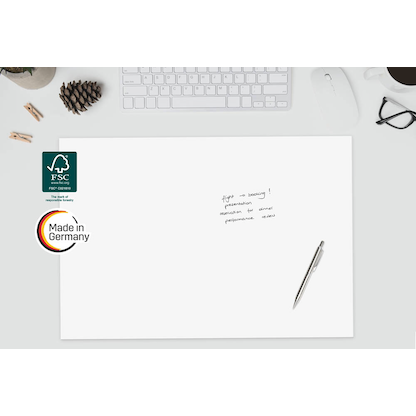 Artikelbild 4 für SIGEL Schreibtischunterlage Blanko weiß Papier 59,5 x 41,0 cm, 30 Blatt, Artikelnummer 639946