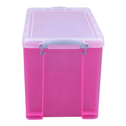 Artikelbild 2 für Really Useful Box Aufbewahrungsbox 19,0 l transparent, pink 39,5 x 25,5 x 29,0 cm, Artikelnummer 305449