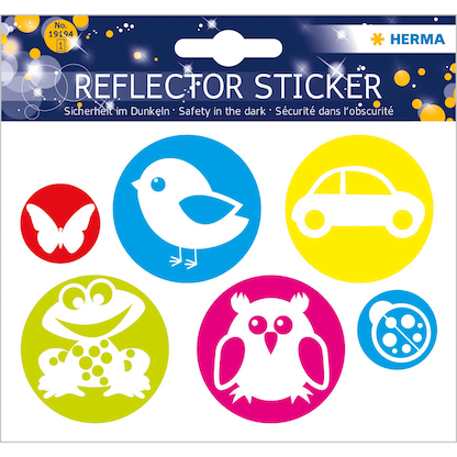 Artikelbild für HERMA reflektierende Aufkleber Kreise mit Bild, 6 St., Artikelnummer 493714