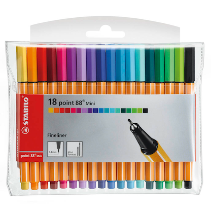 Artikelbild 12 für STABILO Point 88 Mini Fineliner farbsortiert 0,4 mm, 18 St., Artikelnummer 937065
