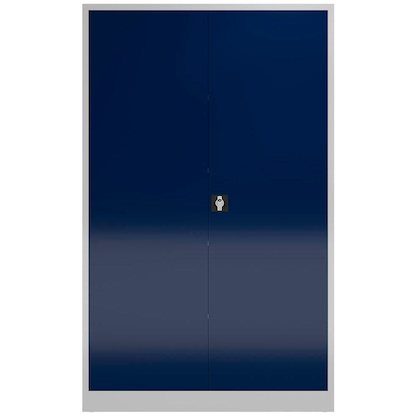 Artikelbild 3 für ClassiX Metallschrank X-530371 enzianblau, lichtgrau 120,0 x 42,0 x 194,5 cm, aufgebaut, Artikelnummer 183979