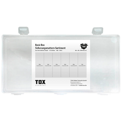 Artikelbild 3 für TOX Sicherungsmuttern-Sortiment BASIC 09490203, Artikelnummer 560142