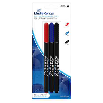 Artikelbild 23 für MediaRange CD-Marker farbsortiert 0,7 mm, 3 St., Artikelnummer 241644