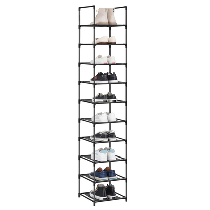 Artikelbild für SONGMICS Schuhregal schwarz 33,0 x 33,0 x 173,0 cm, Artikelnummer 260939