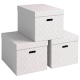 Artikelbild 1 für 3 VON LEITZ Aufbewahrungsboxen 46 l weiß 35,5 x 51,0 x 30,5 cm, Artikelnummer 636049