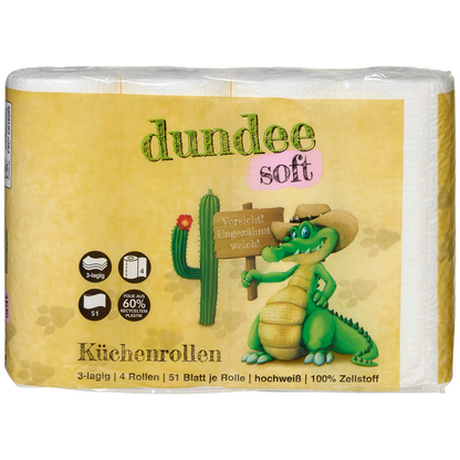 Artikelbild 4 für dundee Küchenrollen 3-lagig, 32 Rollen, Artikelnummer 528616