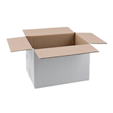 Artikelbild 1 für 20 Nestler Wellpapp-Faltkartons 1-wellig weiß 27,0 x 18,0 x 18,7 cm Außenmaß, Artikelnummer 598292