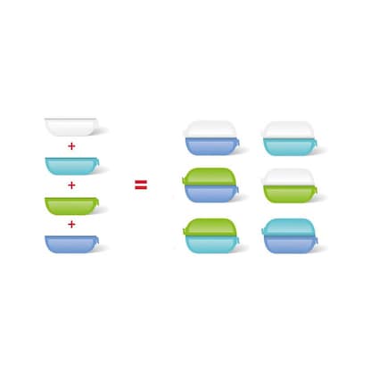 Artikelbild 4 für emsa Lunchbox Variabolo farbsortiert, 1 Set, Artikelnummer 995126