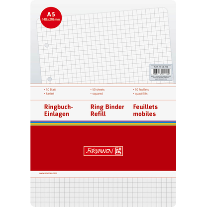 Artikelbild 6 für BRUNNEN Ringbucheinlagen A5 kariert, 50 Blätter, Artikelnummer 775591
