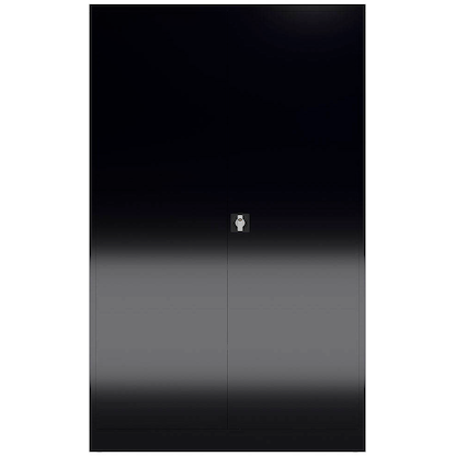 Artikelbild 3 für ClassiX Metallschrank X-530379 tiefschwarz 120,0 x 42,0 x 194,5 cm, aufgebaut, Artikelnummer 183998