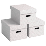 Artikelbild 1 für 3 VON LEITZ Aufbewahrungsboxen 15,0 l weiß 26,5 x 36,5 x 20,5 cm, Artikelnummer 636066