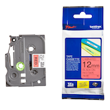 Artikelbild 1 für brother Schriftband TZe-431 TZE431, 12 mm schwarz auf rot, Artikelnummer 653345