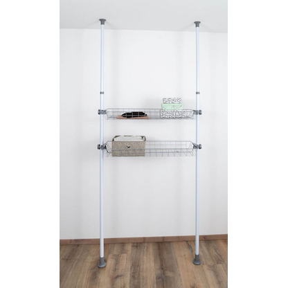 Artikelbild 4 für 2 WENKO Herkules Ablagen für Garderobensystem grau 94,0 x 38,0 x 8,0 cm, Artikelnummer 664963