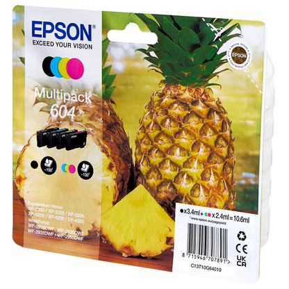 Artikelbild 4 für EPSON 604/T10G64 schwarz, cyan, magenta, gelb Druckerpatronen, 4er-Set, Artikelnummer 784724