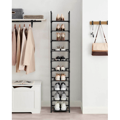 Artikelbild 5 für SONGMICS Schuhregal schwarz 33,0 x 33,0 x 173,0 cm, Artikelnummer 260939