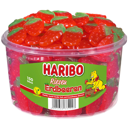 Artikelbild 24 für HARIBO RIESEN ERDBEEREN Fruchtgummi 150 St., Artikelnummer 833863