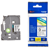 Artikelbild 1 für brother Schriftband TZe-221 TZE221, 9 mm schwarz auf weiß, Artikelnummer 653139