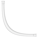 Artikelbild 1 für WENKO Metall Duschvorhangstange Ecke, Artikelnummer 802771