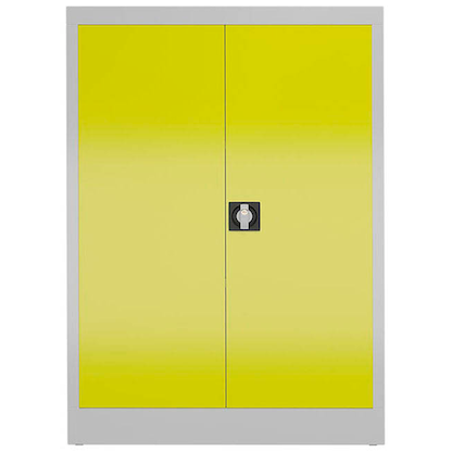 Artikelbild 3 für ClassiX Metallschrank X-530326 zinkgelb, lichtgrau 92,0 x 42,0 x 120,0 cm, aufgebaut, Artikelnummer 182406