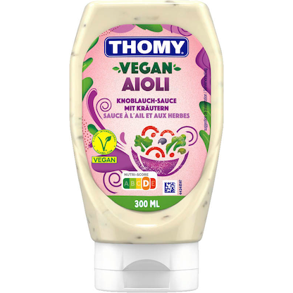 Artikelbild für THOMY® Vegan Aioli Knoblauch-Sauce mit Kräutern 300,0 ml, Artikelnummer 613119