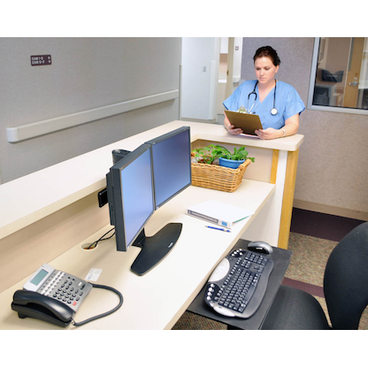 Artikelbild 7 für ergotron Monitor-Halterung Neo-Flex Lift Stand 33-396-085 schwarz für 2 Monitore, Tischständer, Artikelnummer 197090