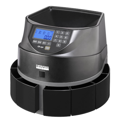 Artikelbild 3 für ratiotec Münzzähl- und Sortiermaschine CS 250, Artikelnummer 394318