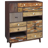 Artikelbild 1 für Garden Pleasure Kommode TOBOL, 304069 braun 100,0 x 40,0 x 121,0 cm, Artikelnummer 543498