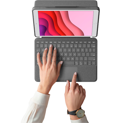 Artikelbild 6 für Logitech COMBO TOUCH Tablet-Tastatur schwarz geeignet für Apple iPad 7. Gen (2019), Apple iPad 8. Gen (2020), Apple iPad 9. Gen (2021), Artikelnummer 241937